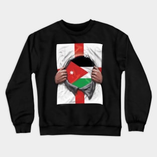 Jordan Flag English Flag Ripped - Gift for Jordanian From Jordan Crewneck Sweatshirt